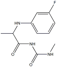 1-{2-[(3-fluorophenyl)amino]propanoyl}-3-methylurea Structure