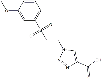  1-{2-[(3-methoxybenzene)sulfonyl]ethyl}-1H-1,2,3-triazole-4-carboxylic acid