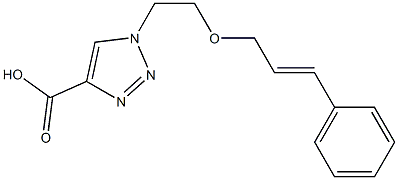 1-{2-[(3-phenylprop-2-en-1-yl)oxy]ethyl}-1H-1,2,3-triazole-4-carboxylic acid|