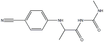 1-{2-[(4-cyanophenyl)amino]propanoyl}-3-methylurea