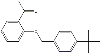 1-{2-[(4-tert-butylphenyl)methoxy]phenyl}ethan-1-one 化学構造式