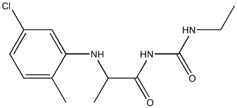 1-{2-[(5-chloro-2-methylphenyl)amino]propanoyl}-3-ethylurea|