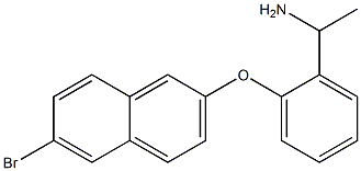 1-{2-[(6-bromonaphthalen-2-yl)oxy]phenyl}ethan-1-amine Structure