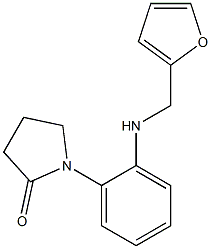 1-{2-[(furan-2-ylmethyl)amino]phenyl}pyrrolidin-2-one Structure