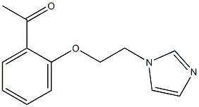 1-{2-[2-(1H-imidazol-1-yl)ethoxy]phenyl}ethan-1-one Struktur
