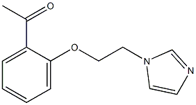 1-{2-[2-(1H-imidazol-1-yl)ethoxy]phenyl}ethan-1-one,,结构式