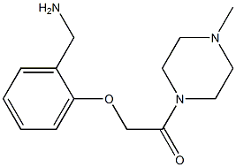 1-{2-[2-(4-methylpiperazin-1-yl)-2-oxoethoxy]phenyl}methanamine Struktur