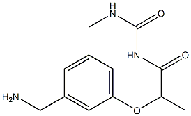 1-{2-[3-(aminomethyl)phenoxy]propanoyl}-3-methylurea,,结构式