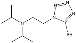 1-{2-[bis(propan-2-yl)amino]ethyl}-1H-1,2,3,4-tetrazole-5-thiol,,结构式