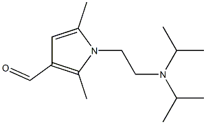 1-{2-[bis(propan-2-yl)amino]ethyl}-2,5-dimethyl-1H-pyrrole-3-carbaldehyde 结构式