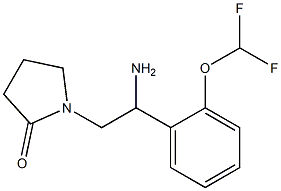 1-{2-amino-2-[2-(difluoromethoxy)phenyl]ethyl}pyrrolidin-2-one|