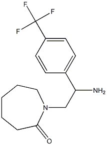 1-{2-amino-2-[4-(trifluoromethyl)phenyl]ethyl}azepan-2-one,,结构式