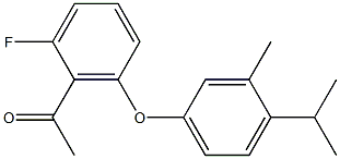 1-{2-fluoro-6-[3-methyl-4-(propan-2-yl)phenoxy]phenyl}ethan-1-one