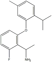 1-{2-fluoro-6-[5-methyl-2-(propan-2-yl)phenoxy]phenyl}ethan-1-amine|