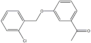 1-{3-[(2-chlorophenyl)methoxy]phenyl}ethan-1-one Structure