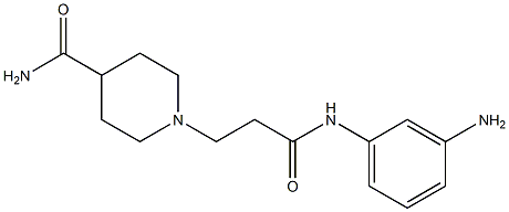 1-{3-[(3-aminophenyl)amino]-3-oxopropyl}piperidine-4-carboxamide|