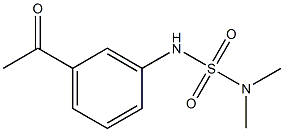 1-{3-[(dimethylsulfamoyl)amino]phenyl}ethan-1-one,,结构式