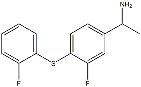 1-{3-fluoro-4-[(2-fluorophenyl)sulfanyl]phenyl}ethan-1-amine|