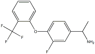 1-{3-fluoro-4-[2-(trifluoromethyl)phenoxy]phenyl}ethan-1-amine