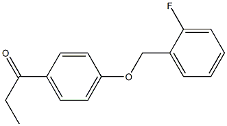 1-{4-[(2-fluorophenyl)methoxy]phenyl}propan-1-one 结构式