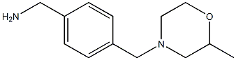 1-{4-[(2-methylmorpholin-4-yl)methyl]phenyl}methanamine Structure