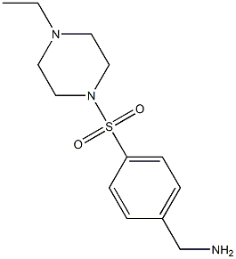 1-{4-[(4-ethylpiperazin-1-yl)sulfonyl]phenyl}methanamine Structure