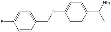 1-{4-[(4-fluorobenzyl)oxy]phenyl}ethanamine,,结构式