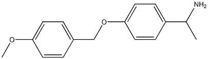 1-{4-[(4-methoxyphenyl)methoxy]phenyl}ethan-1-amine