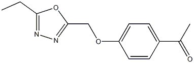 1-{4-[(5-ethyl-1,3,4-oxadiazol-2-yl)methoxy]phenyl}ethan-1-one 结构式