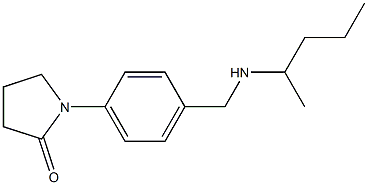 1-{4-[(pentan-2-ylamino)methyl]phenyl}pyrrolidin-2-one,,结构式