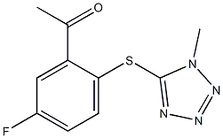  1-{5-fluoro-2-[(1-methyl-1H-1,2,3,4-tetrazol-5-yl)sulfanyl]phenyl}ethan-1-one