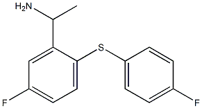 1-{5-fluoro-2-[(4-fluorophenyl)sulfanyl]phenyl}ethan-1-amine Struktur