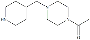 1-acetyl-4-(piperidin-4-ylmethyl)piperazine Structure