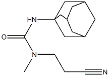 1-adamantan-1-yl-3-(2-cyanoethyl)-3-methylurea Structure