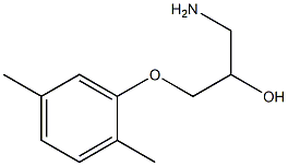 1-amino-3-(2,5-dimethylphenoxy)propan-2-ol 结构式