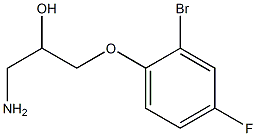 1-amino-3-(2-bromo-4-fluorophenoxy)propan-2-ol Structure