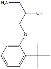 1-amino-3-(2-tert-butylphenoxy)propan-2-ol Struktur