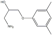 1-amino-3-(3,5-dimethylphenoxy)propan-2-ol 结构式