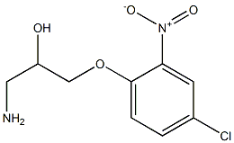 1-amino-3-(4-chloro-2-nitrophenoxy)propan-2-ol Structure