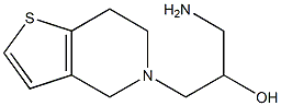 1-amino-3-(6,7-dihydrothieno[3,2-c]pyridin-5(4H)-yl)propan-2-ol Struktur