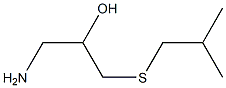 1-amino-3-[(2-methylpropyl)sulfanyl]propan-2-ol Struktur