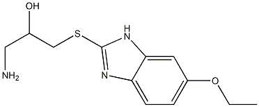 1-amino-3-[(6-ethoxy-1H-1,3-benzodiazol-2-yl)sulfanyl]propan-2-ol