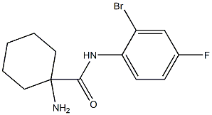 1-amino-N-(2-bromo-4-fluorophenyl)cyclohexane-1-carboxamide Structure