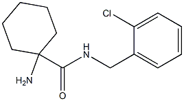 1-amino-N-(2-chlorobenzyl)cyclohexanecarboxamide Structure