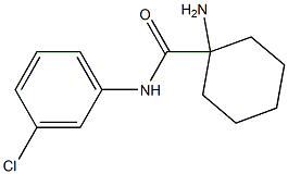 1-amino-N-(3-chlorophenyl)cyclohexanecarboxamide Structure