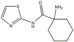 1-amino-N-1,3-thiazol-2-ylcyclohexanecarboxamide 结构式