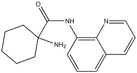 1-amino-N-quinolin-8-ylcyclohexanecarboxamide Structure