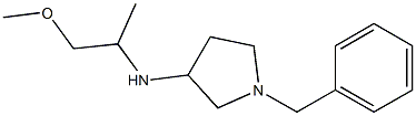 1-benzyl-N-(1-methoxypropan-2-yl)pyrrolidin-3-amine Struktur