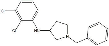 1-benzyl-N-(2,3-dichlorophenyl)pyrrolidin-3-amine 结构式