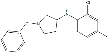 1-benzyl-N-(2-chloro-4-methylphenyl)pyrrolidin-3-amine Structure